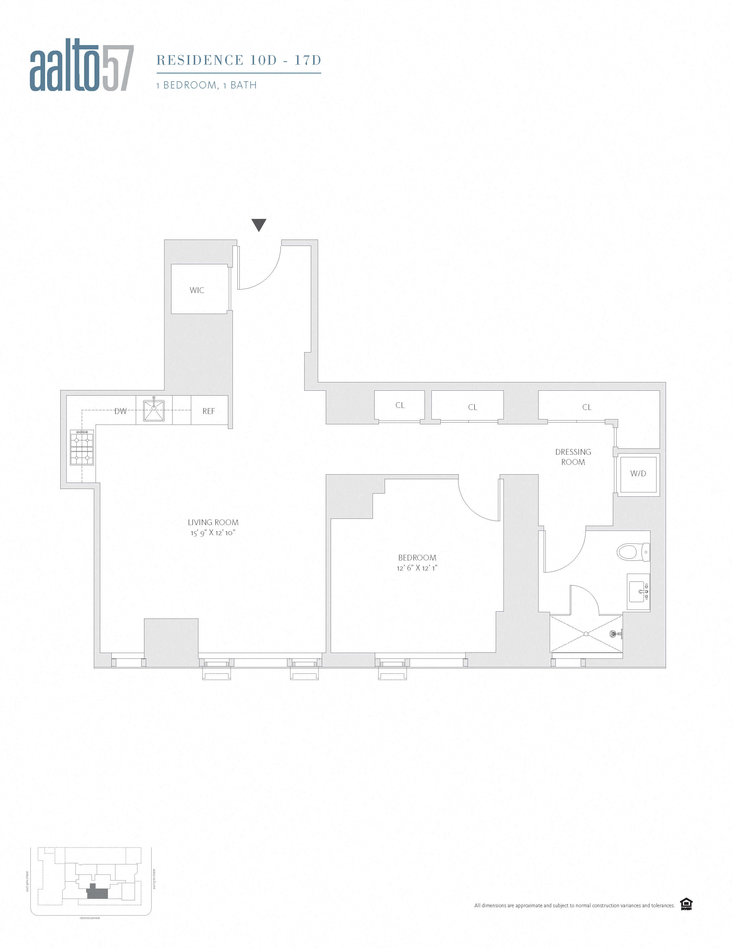 Apartment 10D floorplan